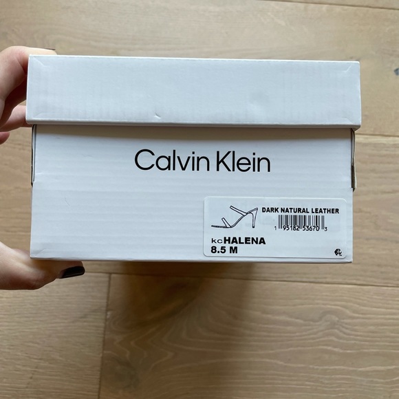 Brown Leather Calvin Klein Heels - Picture 4 of 4